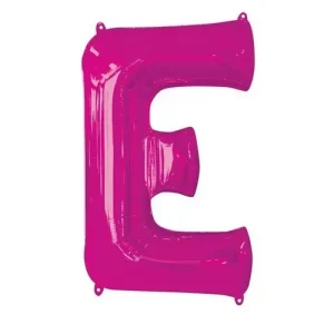 Balão Foil Letra E Rosa