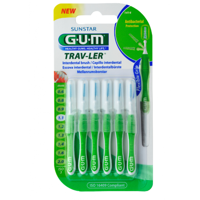 Gum Trav-ler Escovilhão 1414 6 escovilhões interdentais - Image 2