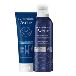 Avène Men Kit Barbear Bálsamo Após-Barbear 75mL com Oferta Espuma Barbear 50mL
