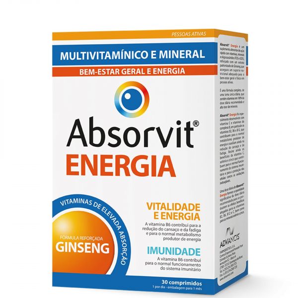 Absorvit Energia 30 comprimidos - Image 2