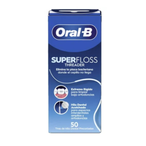 Oral-B Super Floss Threader Fio Dentário 50 Unidades