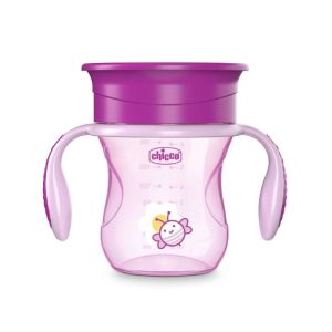 Chicco Copo Refeição 360º 12M+ Rosa 180 mL