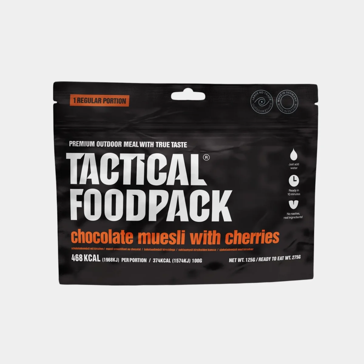 Muesli con chocolate y cerezas 125g - Tactical Foodpack - Image 2